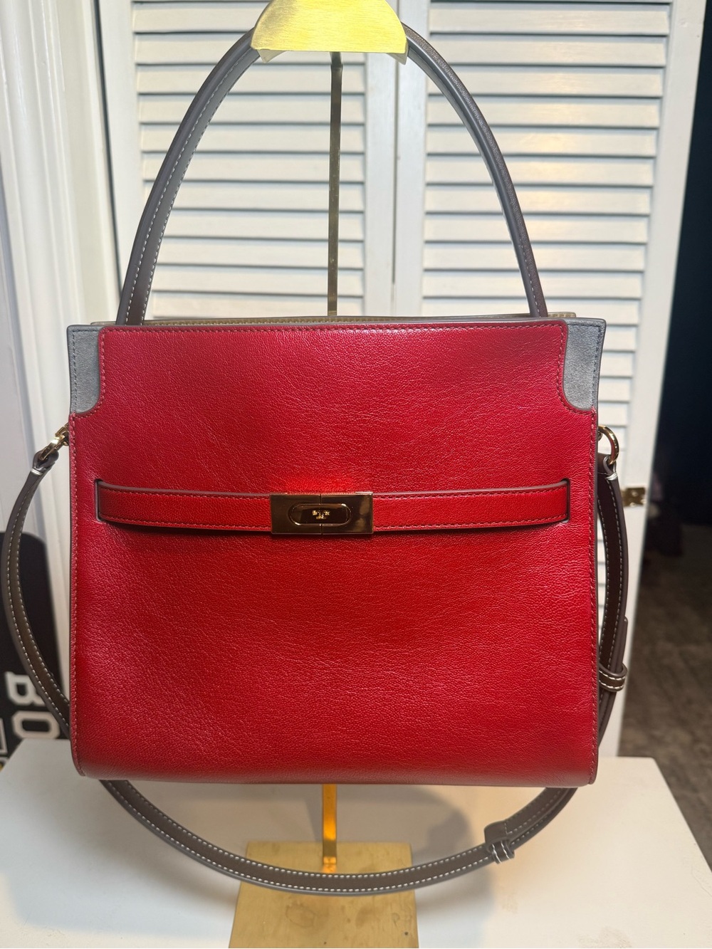Tory Burch Small Lee RADZIWILL Double Bag in Ruby